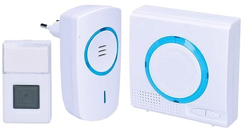 Doorbell Solight Set of White Wireless Bells Lateral view