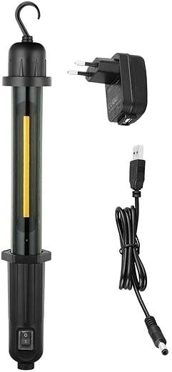 Lámpa Solight Újratölthető LED szerelőlámpa 5W 300lm Li-Ion USB fekete Csatlakozási lehetőségek (portok)