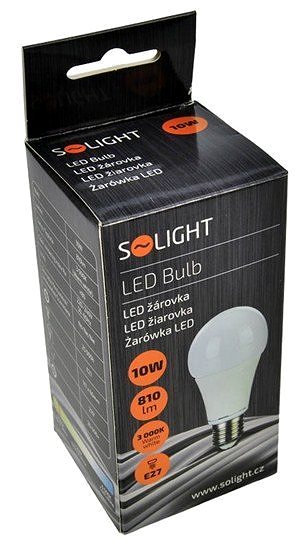 LED Bulb Solight LED bulb E27 10W 3000K Packaging/box