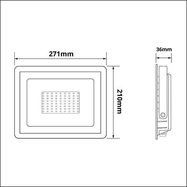 LED Reflector LED Spotlight PRO, 100W ...