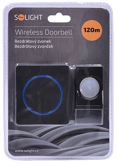 Doorbell Solight Wireless Doorbell, for Socket, 120m. Packaging/box