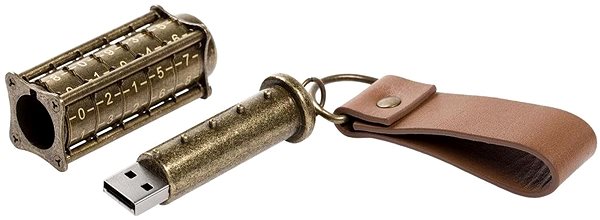 Flash Drive IRONGLYPH Cryptex 32GB, Antique Gold Features/technology