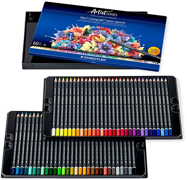 Coloured Pencils STAEDTLER Mars Lumograph watercolour 60 colours ...