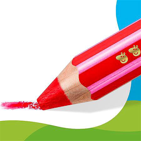 Coloured Pencils STAEDTLER Peppa Pig Noris junior jumbo 3 in 1, 6 colours ...