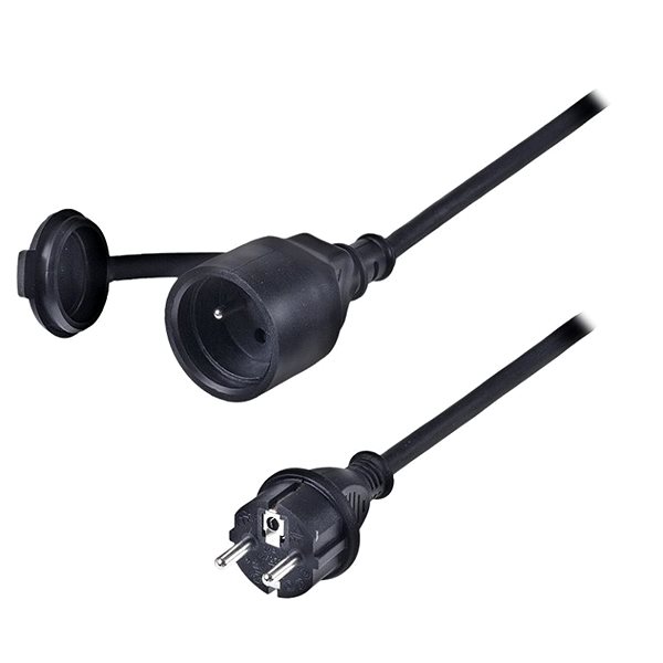 Verlängerungskabel Solight Verlängerungskabel - Kupplung - 20 m - 3 x 1,5 mm2 - Gummi - schwarz ...