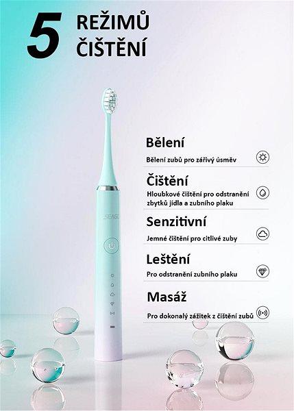 Electric Toothbrush Seago SG-972 S5 - Rainbow Features/technology
