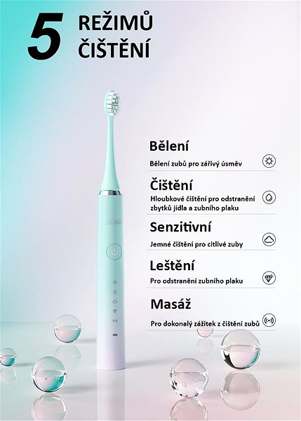 Electric Toothbrush Seago SG-972 S5 - Green Features/technology