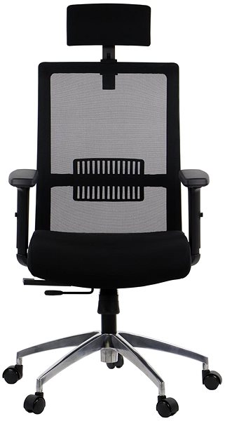 Office Chair Swivel chair with extended seat RIVERTON M/H/AL, various colours, black/black ...