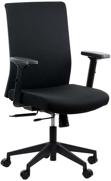 Office Chair Swivel chair with extended seat RIVERTON F/L, various colours, black-black ...