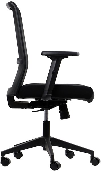 Office Chair Swivel chair with extended seat RIVERTON F/L, various colours, black-black ...