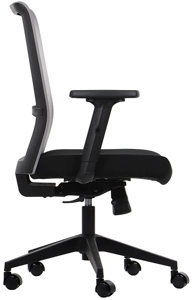 Office Chair Swivel chair with extended seat RIVERTON F/L, various colours, black/grey ...