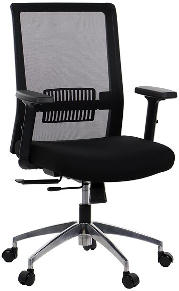 Office Chair Swivel chair with extended seat RIVERTON M/L/AL, various colours, black/black ...