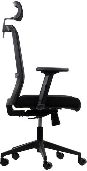 Office Chair Swivel chair with extended seat RIVERTON F/H, various colours, black-black ...