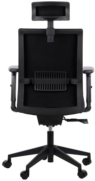 Office Chair Swivel chair with extended seat RIVERTON F/H, various colours, black-black ...