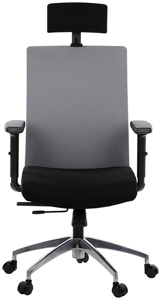 Office Chair Swivel chair with extended seat RIVERTON F/H/AL, various colours, black/grey ...