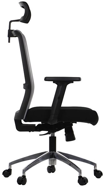 Office Chair Swivel chair with extended seat RIVERTON F/H/AL, various colours, black/grey ...