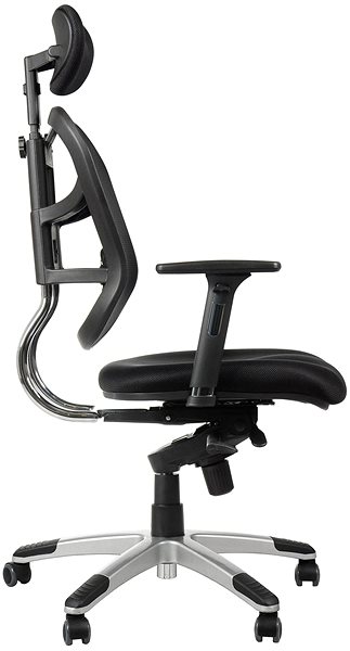 Kancelárska stolička Otočná stolička s predĺženým sedákom HN-5018 BLACK ...
