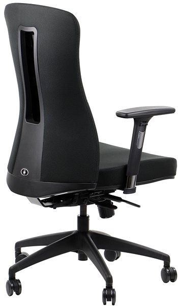 Office Chair Swivel chair with extended seat KENTON BLACK ...