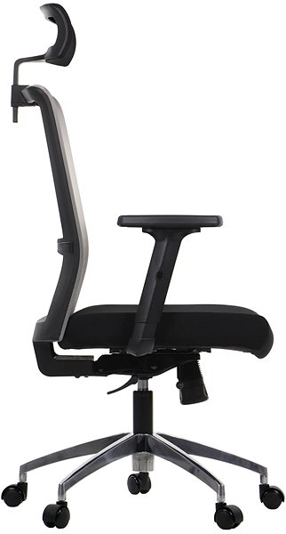 Office Chair Swivel chair with extended seat RIVERTON M/H/AL, various colours, black/grey ...