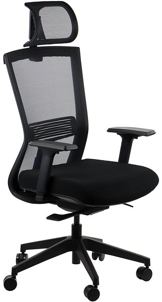 Office Chair Swivel chair with extended seat HOPE BLACK MECHANISMUS ...