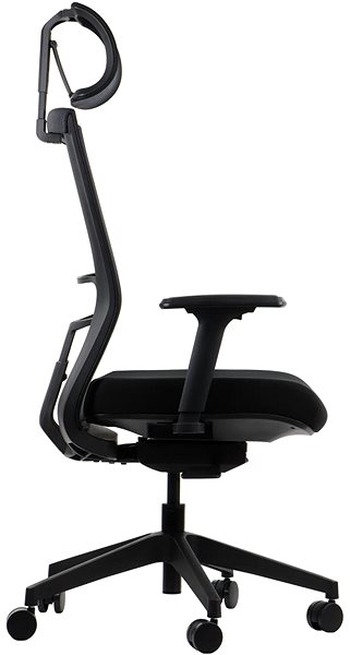 Office Chair Swivel chair with extended seat HOPE BLACK MECHANISMUS ...