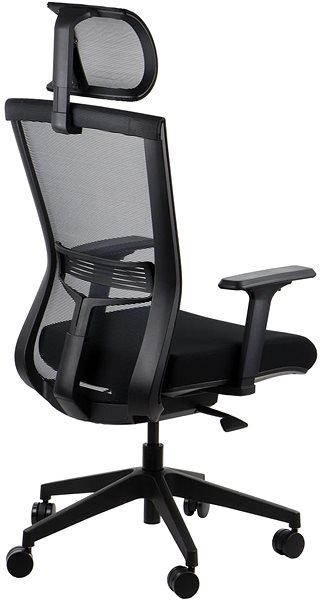 Office Chair Swivel chair with extended seat HOPE BLACK MECHANISMUS ...