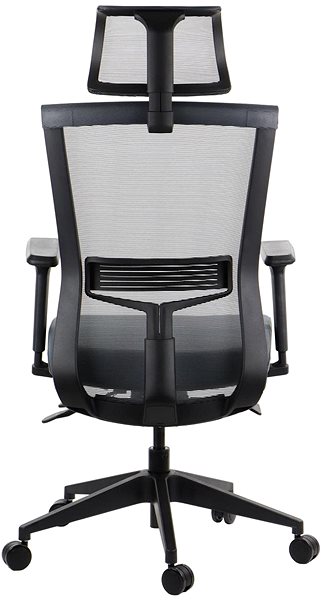 Office Chair Swivel chair with pull-out seat HOPE Grey with self-locking mechanism ...