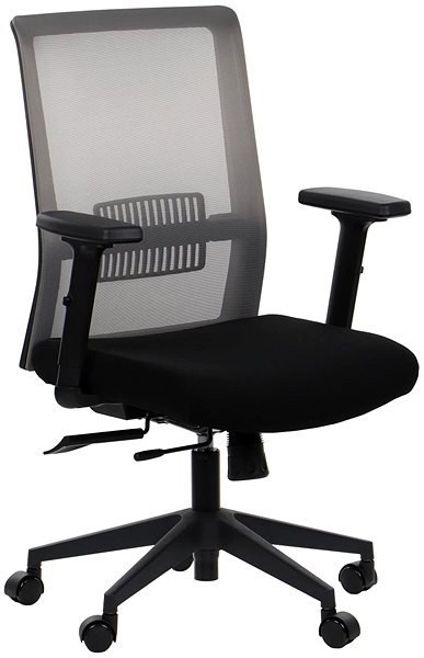 Office Chair Swivel chair with extended seat RIVERTON M/L, various colours, black-grey ...