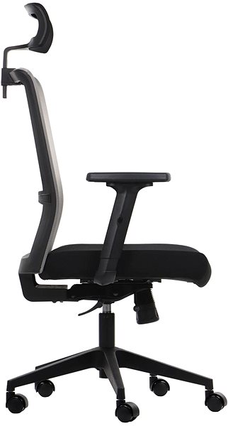 Office Chair Swivel chair with extended seat RIVERTON M/H, various colours, black/grey ...