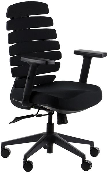 Kancelárska stolička Otočná stolička s predĺženým sedákom LOOP BLACK ...