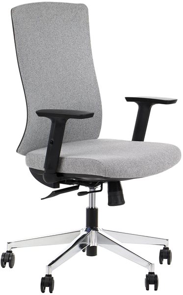 Office Chair Swivel chair PREMIUM TONO grey chrome base ...