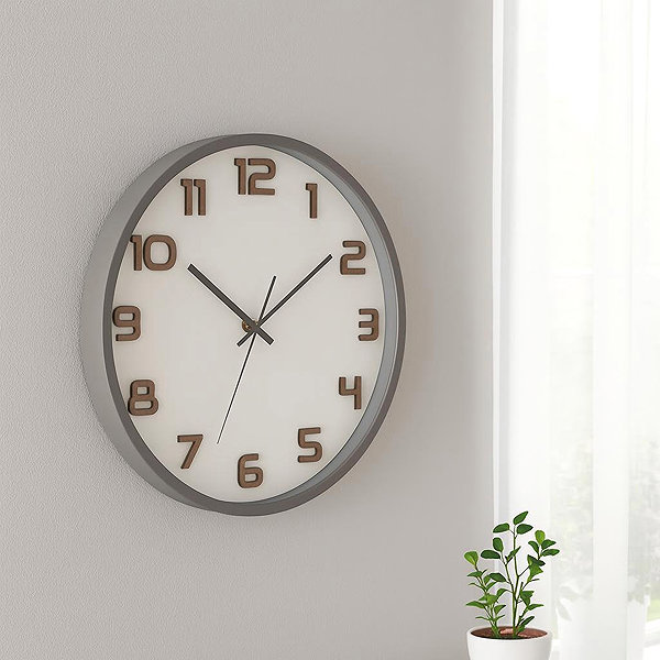 Wall Clock Segnale Wall Clock Tid, diameter 35 cm grey ...