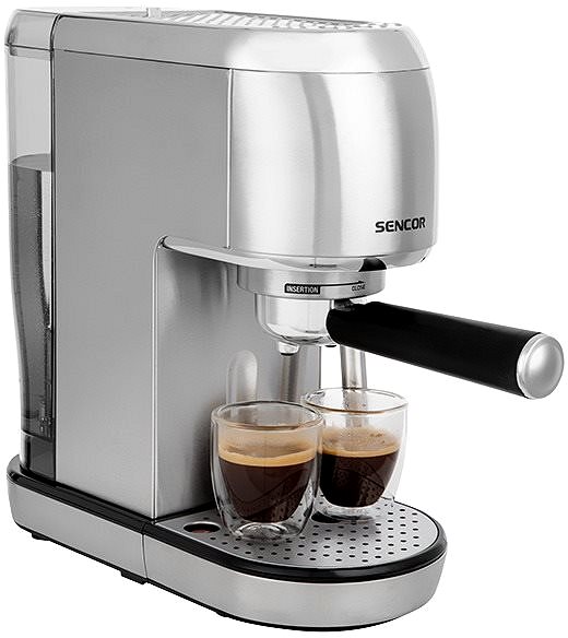 Pákový kávovar SENCOR SES 4900SS Espresso Bočný pohľad
