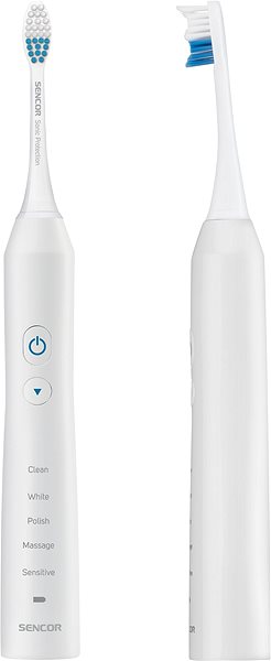 Electric Toothbrush SENCOR SOC 3312WH Sonic Electric Toothbrush Features/technology