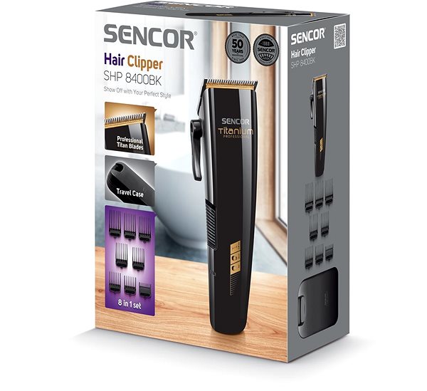 Trimmer SENCOR SHP 8400BK Trimmer for Beard and Hair Packaging/box