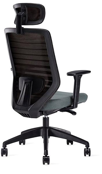 Office Chair Setulo Kuma with headrest grey ...