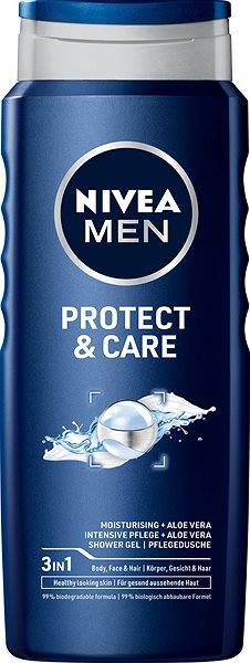 Tusfürdő NIVEA MEN Protect & Care Shower Gel 2 × 500 ml ...