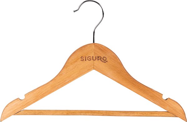Maple Finish Wood Clip Suit Hangers (12-Pack)