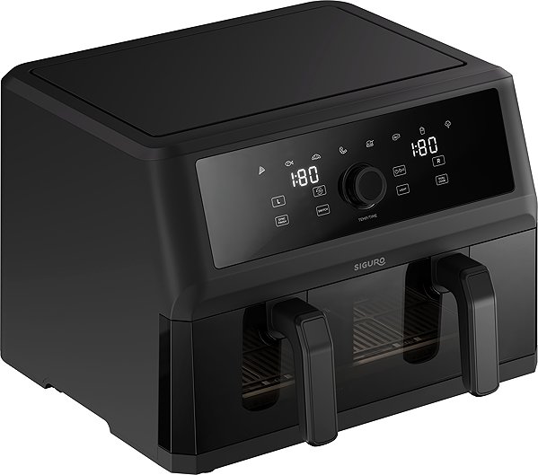 Teplovzdušná fritéza Siguro AF-M800B Air Fry Double Plus ...