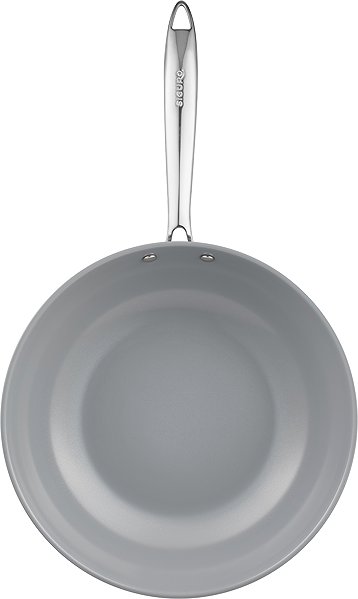 Wok Pan Siguro Wok Pure Delight, diameter 28 cm, with lid, ILAG® ceramic ...