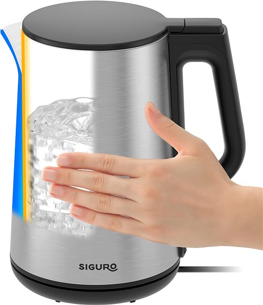 Electric Kettle Siguro EK-R36 Cool Touch Stainless-Steel Features/technology