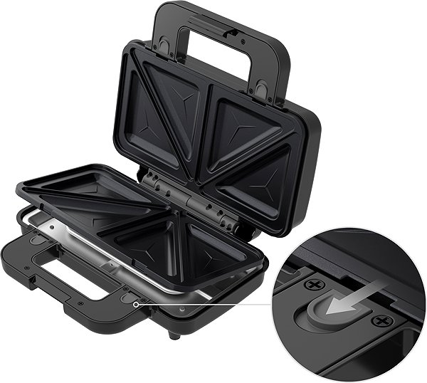 Sandwich Maker Siguro SM-D13 Easy Toast 3-in-1 Features/technology