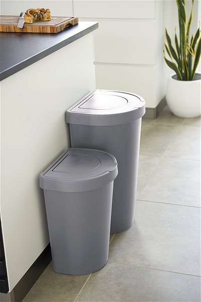 Mülleimer Siguro Swing Abfalleimer - 45 Liter - grau ...