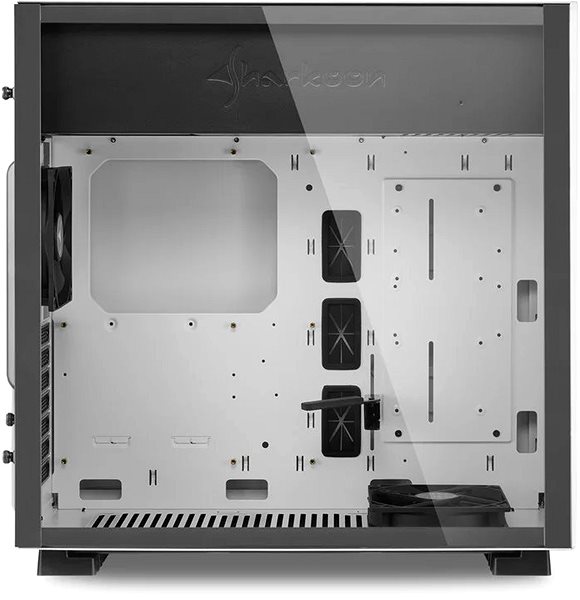 PC Case Sharkoon PURE STEEL White Lateral view