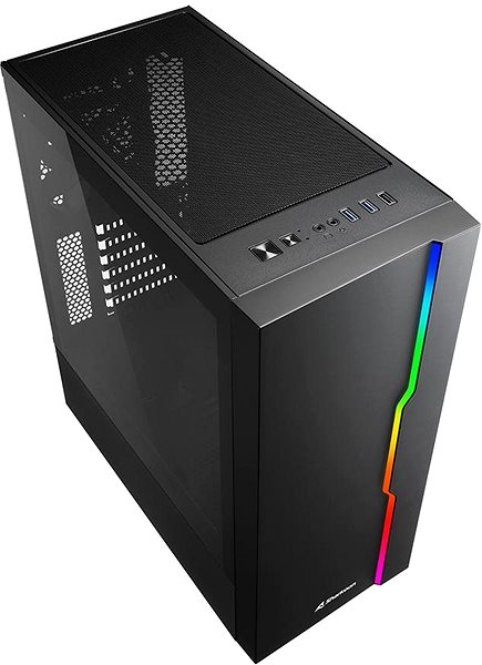 PC skrinka Sharkoon RGB SLIDER Možnosti pripojenia (porty)
