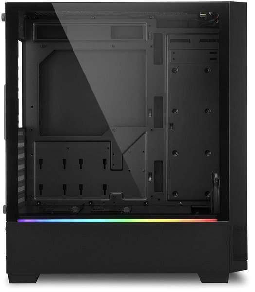 PC skrinka Sharkoon RGB FLOW Bočný pohľad