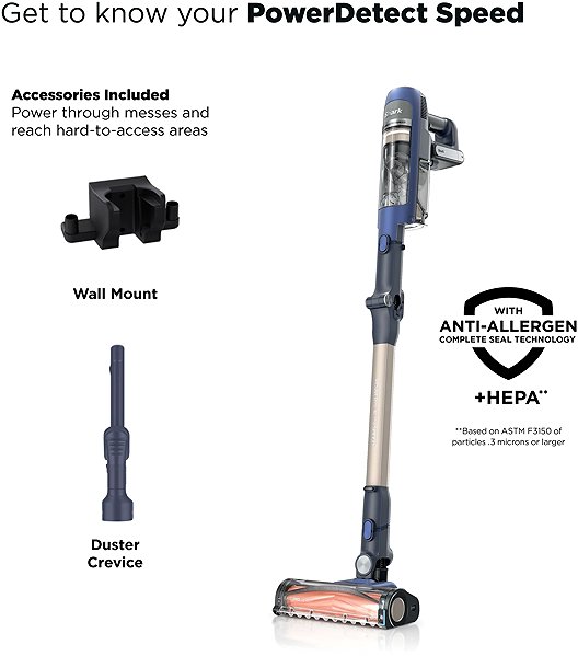 Upright Vacuum Cleaner Shark IA1241EU PowerDetect Speed ...