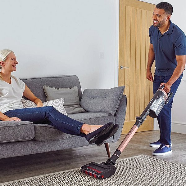 Upright Vacuum Cleaner Shark® Cordless IZ400EU Dark Grey/Pink Gold ...
