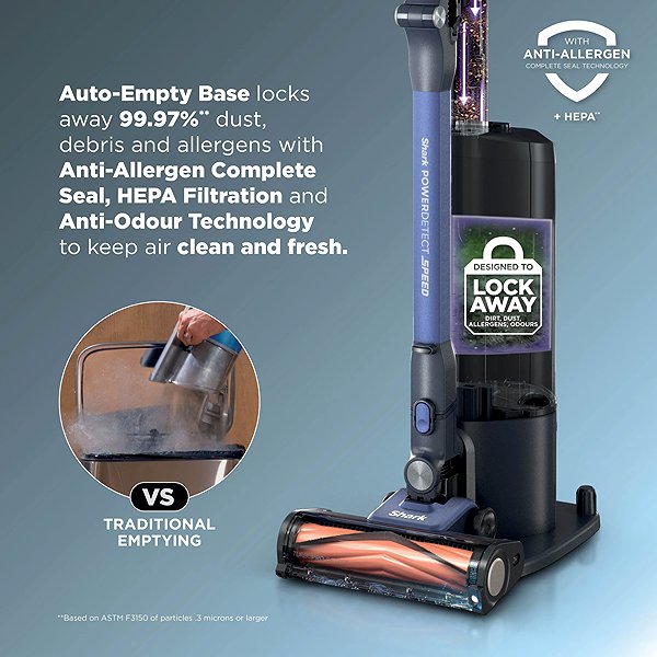 Stabstaubsauger Shark IA3241EUT PowerDetect Speed Pet Pro Clean & Empty ...