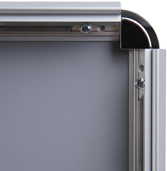 Photo Frame Showdown Displays Flap 1000 × 1400 mm, rounded corner, 32 mm profile ...